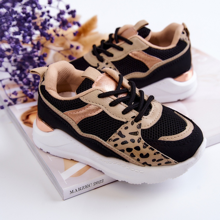 FR1 Dječje sportske cipele Tenisice crne i bež Kizzie 2