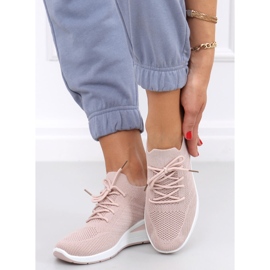 Cipele na klin čarapa Binita Pink ružičasta 1