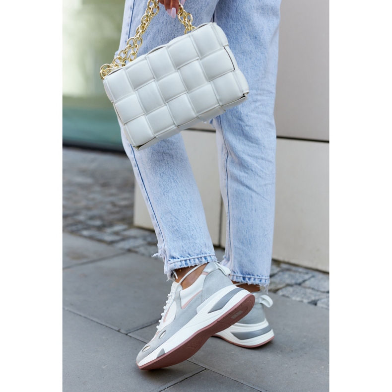 Vinceza Ženske sportske tenisice bijelo-sive Spencer bijela siva 1