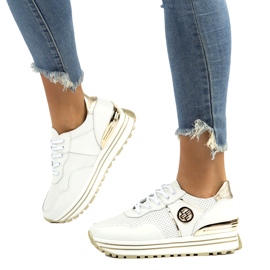 Kožne tenisice Filippo DP3538 / 22 WH bijela 4