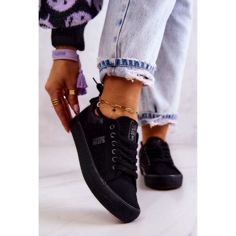 Ženske niske tenisice Big Star JJ274563 crne crna 1