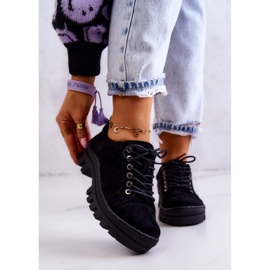 S.Barski Ženske antilop cipele zavezane crne Mayson crna 1