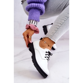 S.Barski Ženske klasične broge Oxford White Colton bijela 1