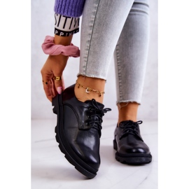 S.Barski Ženske klasične Oxford cipele crne Colton crna 1