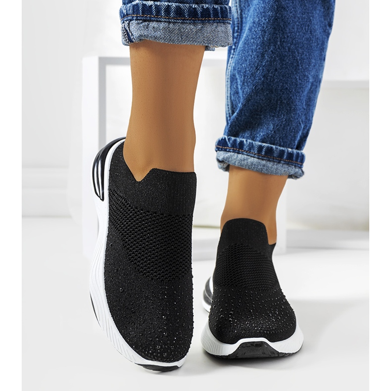 Crne sportske slip-on tenisice iz Winstona crna 1