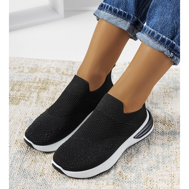 Crne sportske slip-on tenisice iz Winstona crna 2