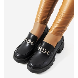 Crne mokasine na debelom Brantovom potplatu crna 1