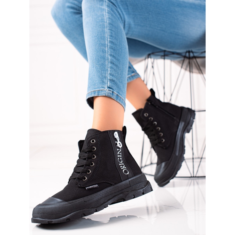 Sabatina Originalne visoke tenisice crna 1