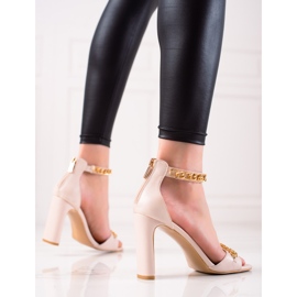 W. Potocki Elegantne Potocki sandale bež 2