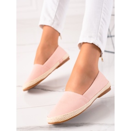 Ideal Shoes Klasične espadrile ružičasta 1