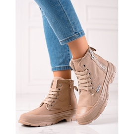 Sabatina Originalne visoke tenisice bež smeđa 1