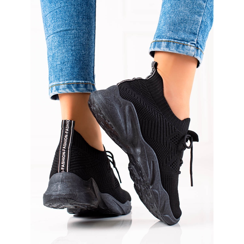 Sweet Shoes Crne sportske cipele crno 2