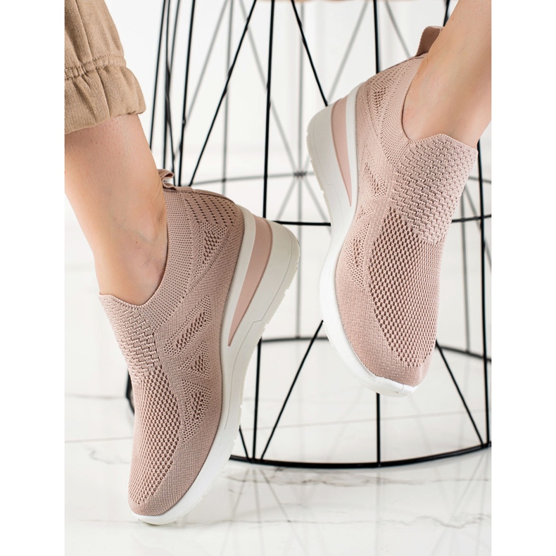 TRENDI Tenisice na klin ružičasta 2