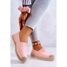 Espadrile na pletenom potplatu Big Star HH274496 Pink ružičasta 2