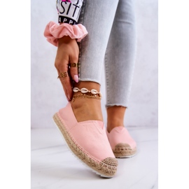 Espadrile na pletenom potplatu Big Star HH274496 Pink ružičasta 1