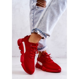 Ženske sportske cipele Memory Foam Big Star JJ274270 Red crvena 2