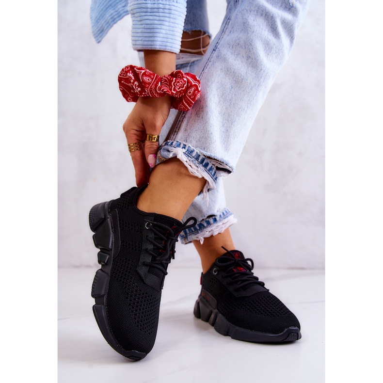 Ženske sportske cipele Memory Foam Big Star JJ274273 Black crna 2