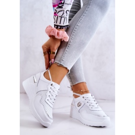 S.Barski Ženske sportske kožne tenisice White Loissa bijela 2