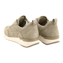 Caprice ženske ažurne kožne cipele 23708-28 u nijansama zelene zelena 5