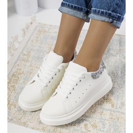 Gallo ženske bijele tenisice bijela srebro 1