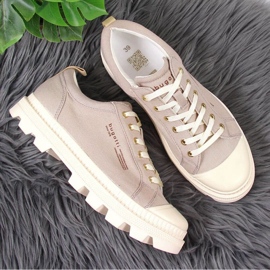 Bugatti W INT1721 bež tenisice na platformi 2