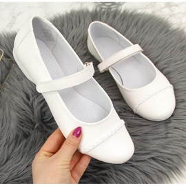 Velcro balerinke za Communion Kornecki Jr KOR6271A bijele bijela 1