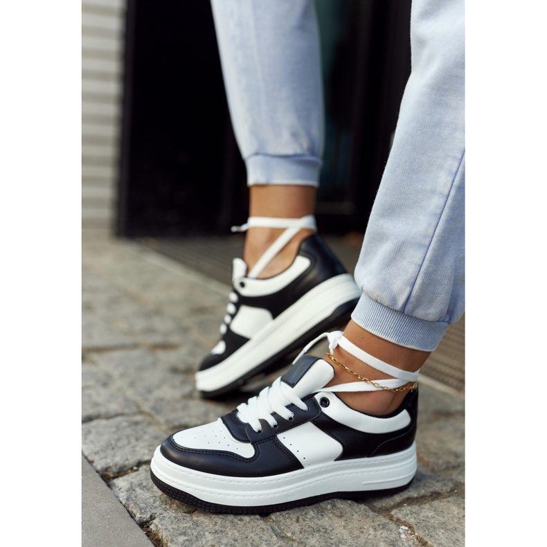 FG2 Ženske sportske cipele crno-bijele New Haven bijela 2