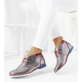 Srebrne ženske ažurne cipele Luella srebro 1