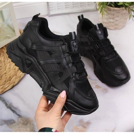 Tenisice na klin Novosti W EU649A crne crno 1