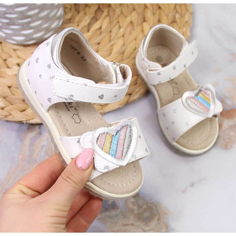 Čičak sandale S. Barski Jr OLI152A bijele bijela 1