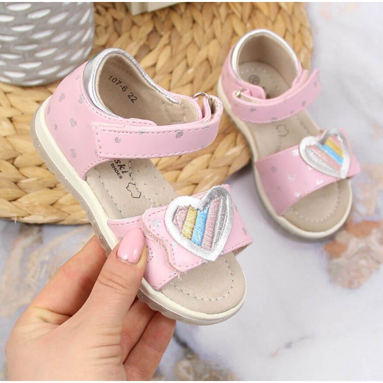 Čičak sandale S. Barski Jr. OLI152B roze ružičasta 1