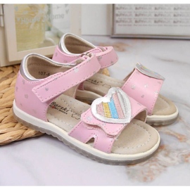 Čičak sandale S. Barski Jr. OLI152B roze ružičasta 2