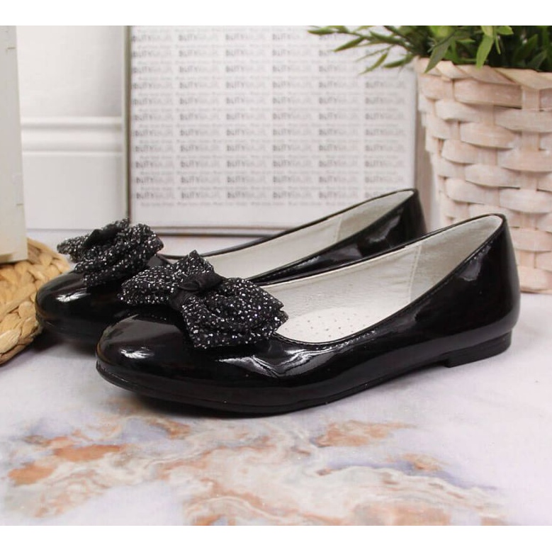 Lakirane balerinke S. Barski Jr. OLI153A crne crna 2