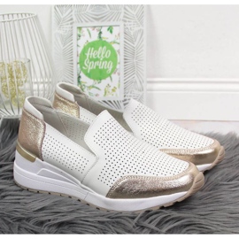 Kožne ažurne tenisice Filippo W PAW333B bijele bijela 2