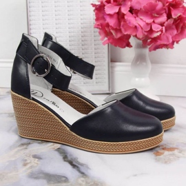 Sandale na klin Filippo W PAW340B tamnoplave mornarsko plava 2