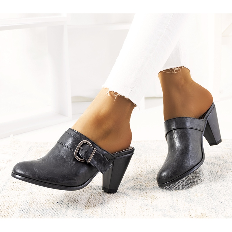 Crne Gralow visoke potpetice crna 1