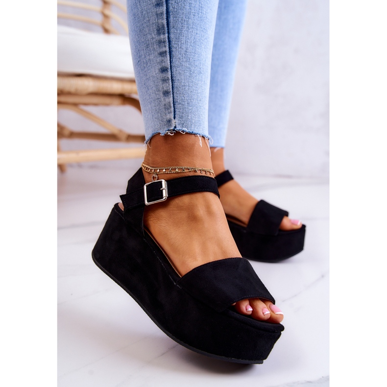 FW1 Antilop sandale na crnoj Stamford platformi 2