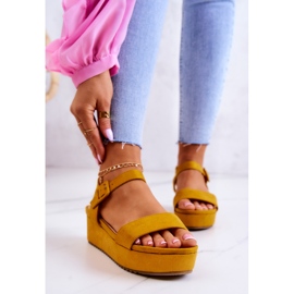 FW1 Antilop sandale na žutoj platformi Sariah žuta boja 1