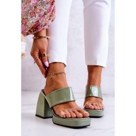 FM1 Lakirane papuče na zelenom baru u Seattleu zelena 2