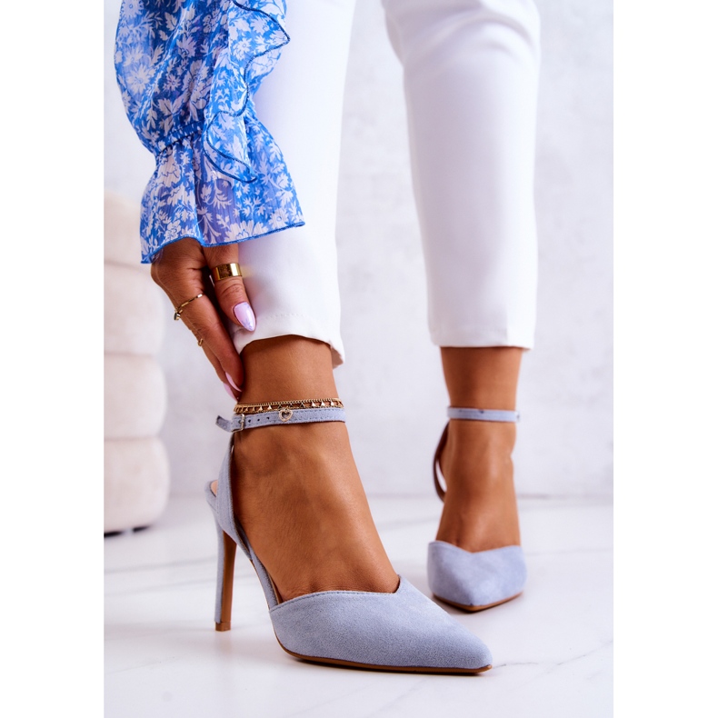 FB2 Antilop štikle na Kharen plavoj kopči plava 1