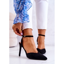 FB2 Kharen crne antilop štikle s kopčom crna 1