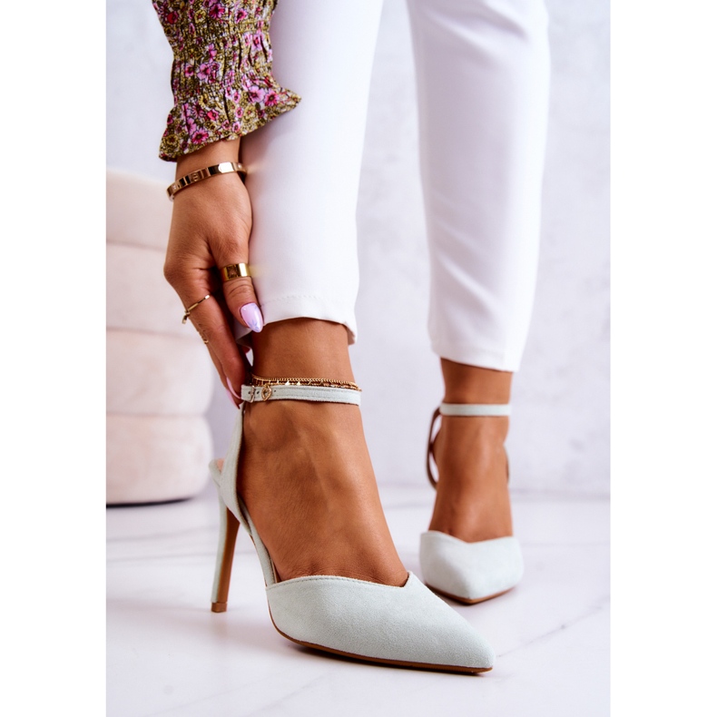 Suede pete s kopčom svijetlozelena Kharen 1