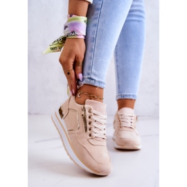 FB2 Suede sportske cipele na svijetlobež platformi Riverside 1