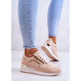 FB2 Suede sportske cipele na svijetlobež platformi Riverside 2