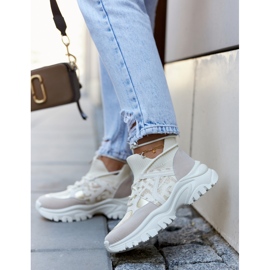 Tenisice Sportske cipele Bež-zlatni Phinell 2