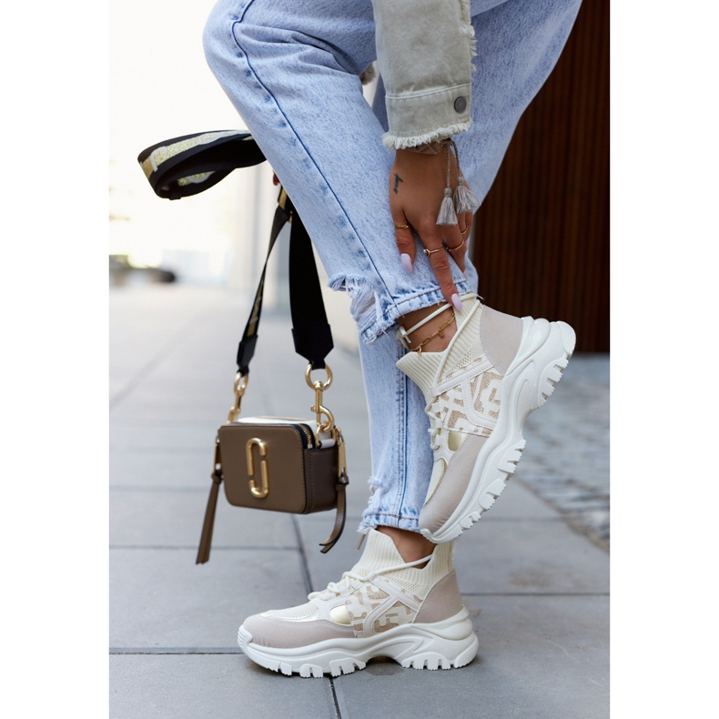 Tenisice Sportske cipele Bež-zlatni Phinell 1