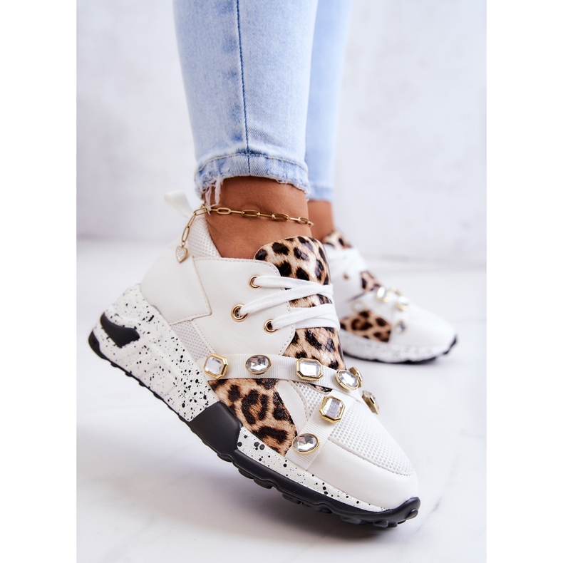 Ženske sportske cipele Lu Boo White Frency bijela 2