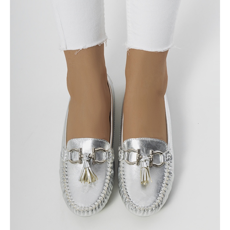 Taylor ženske srebrne mokasinke srebro 1