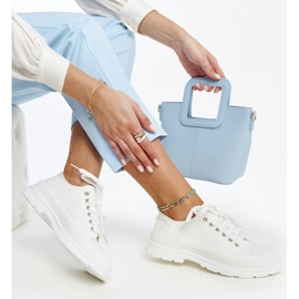 Bijele tenisice na debelom Prenzel potplatu bijela 1