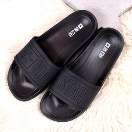 Ženske papuče Big Star crne DD274A271 crna zlatni 2